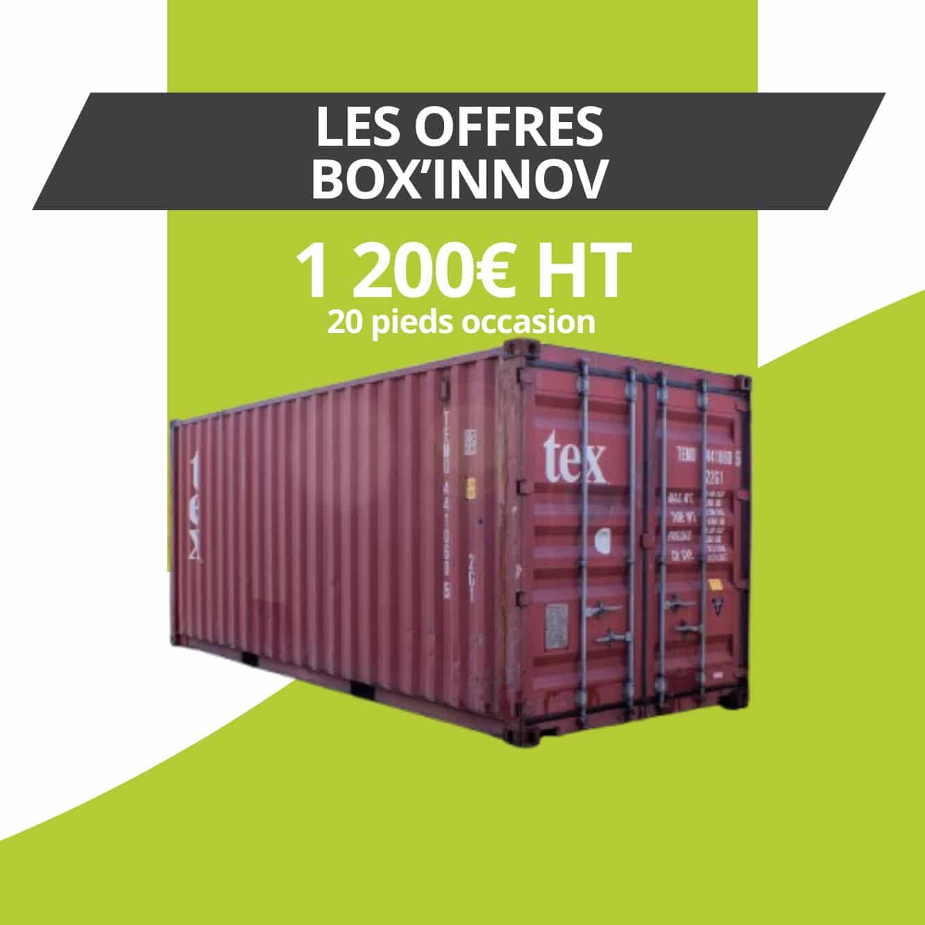 container dry d'occasion 20 pieds