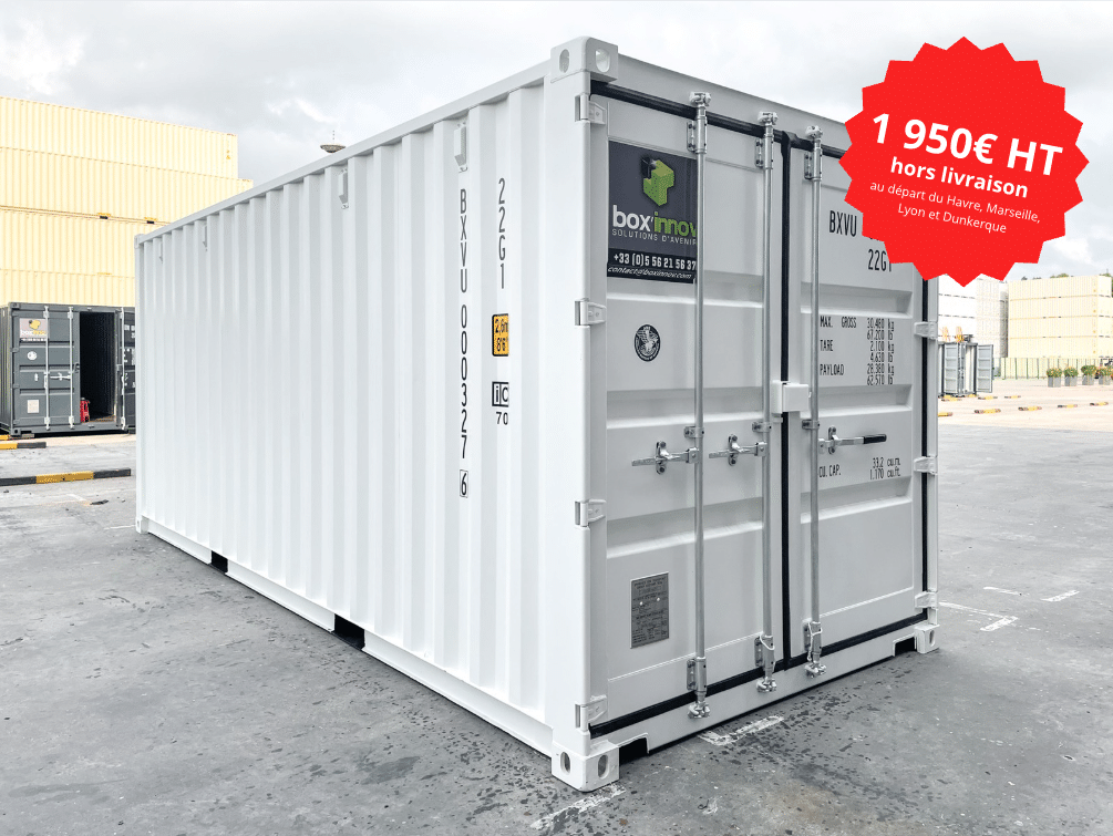 Achat container 20 pieds premier voyage à prix réduit